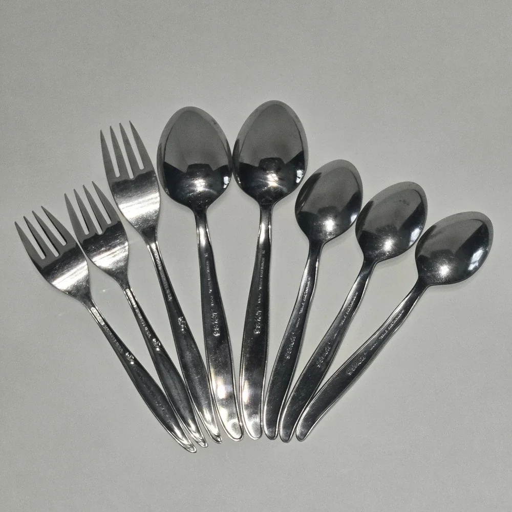 Vtg Montgomery Ward MWCO H Stainless Steel Japan Flatware Spoons And‎ Forks